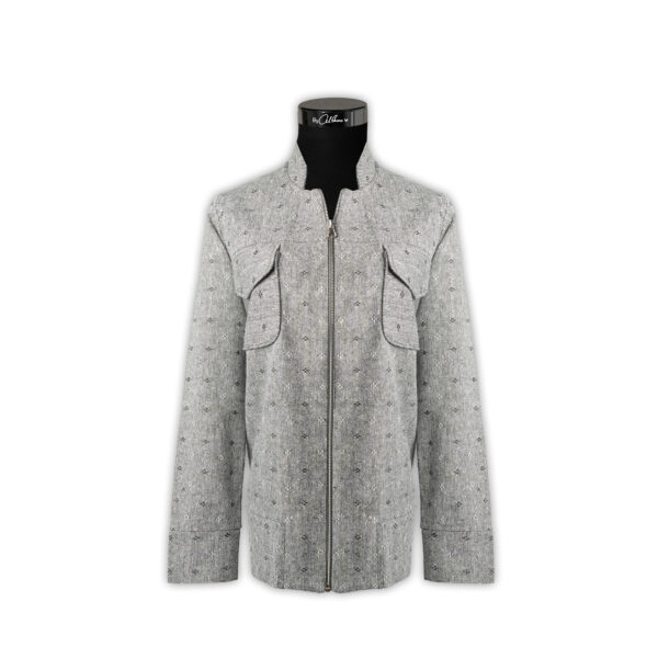 ASH GRAY ZIPPER JACKET